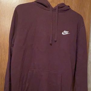 Maroon Nike hoodie